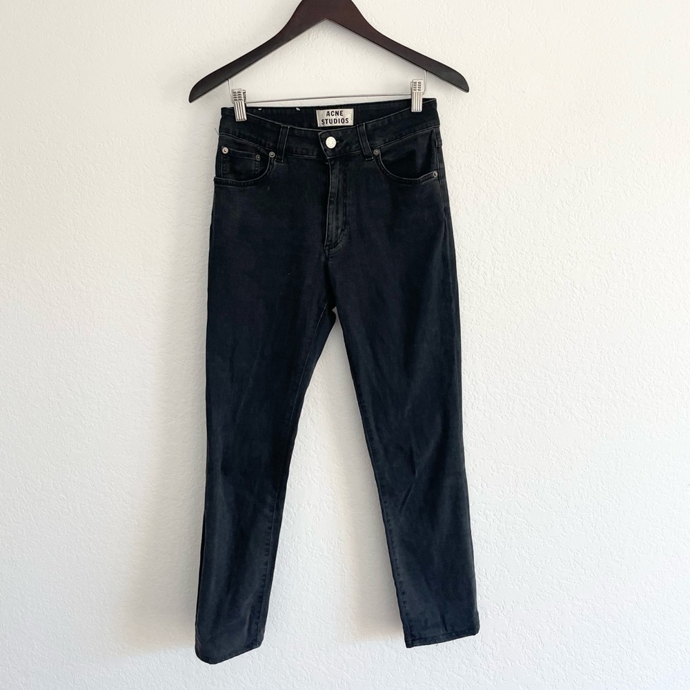 Acne Studios Needle Rocca high waist black jeans. Size 28/32.